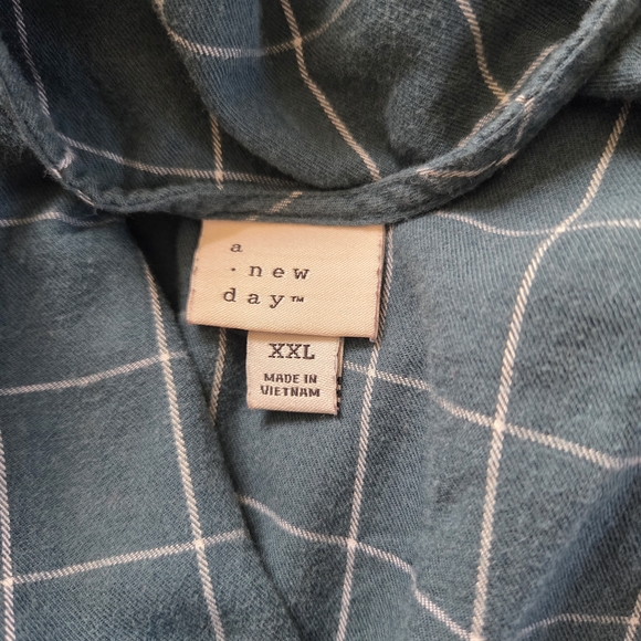 a new day Teal Checkered Top - Picture 5 of 5